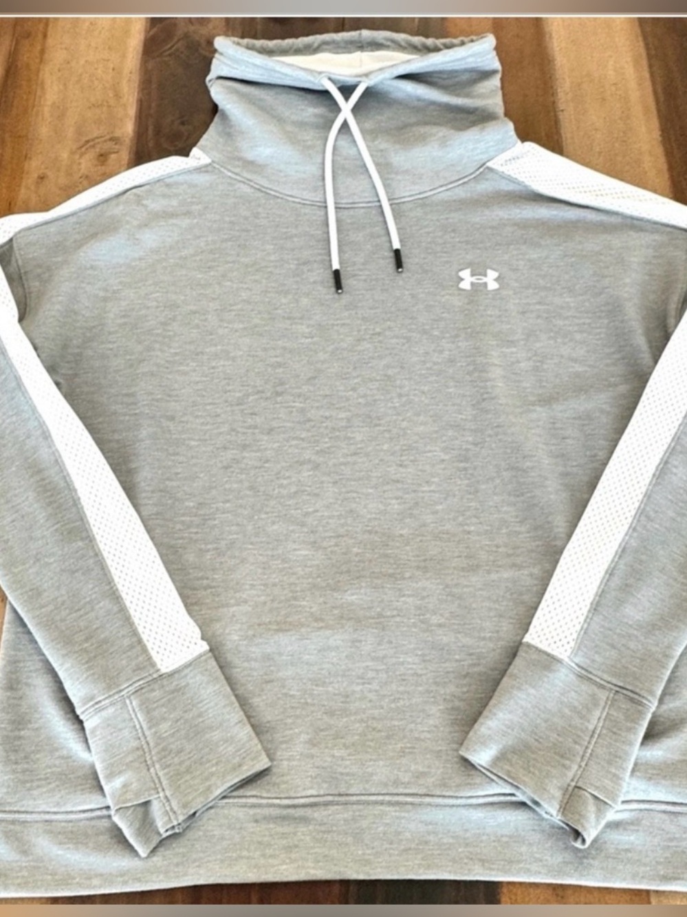 Under Armour Gray Cowl Neck Sweatshirt Large